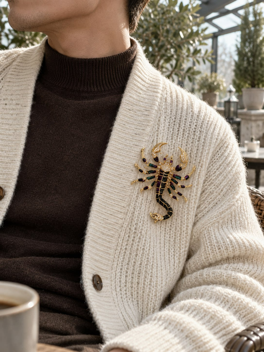 Scorpion Brooch