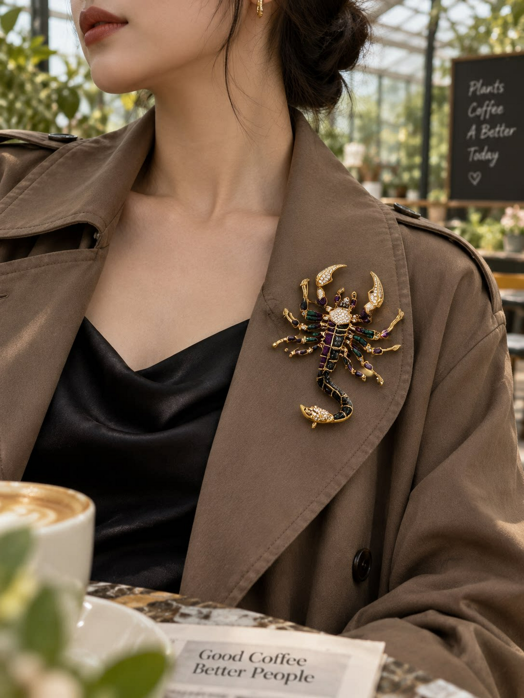 Scorpion Brooch