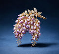 Purple Wisteria Brooch
