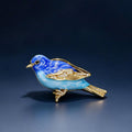 Blue bird Brooch