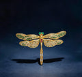 Golden Dragonfly Brooch