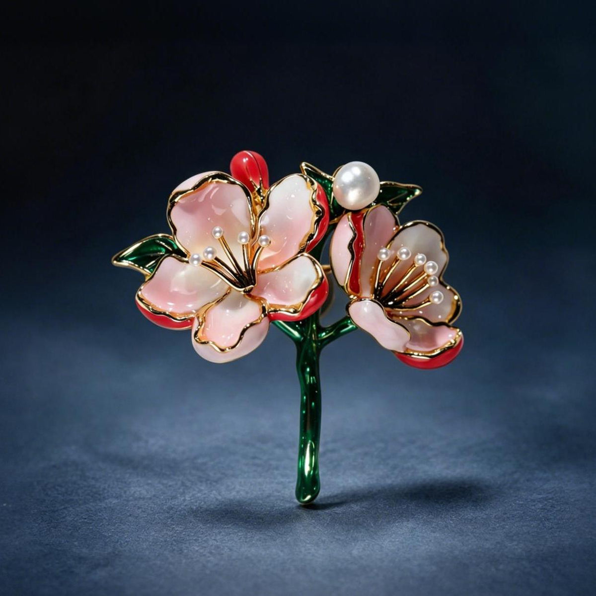 Pink Peach Blossom Brooch