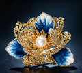 Floral brooch