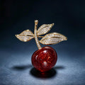Red Cherry Brooch