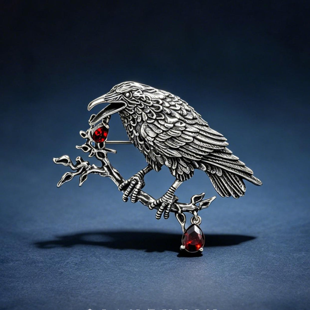 Raven Brooch