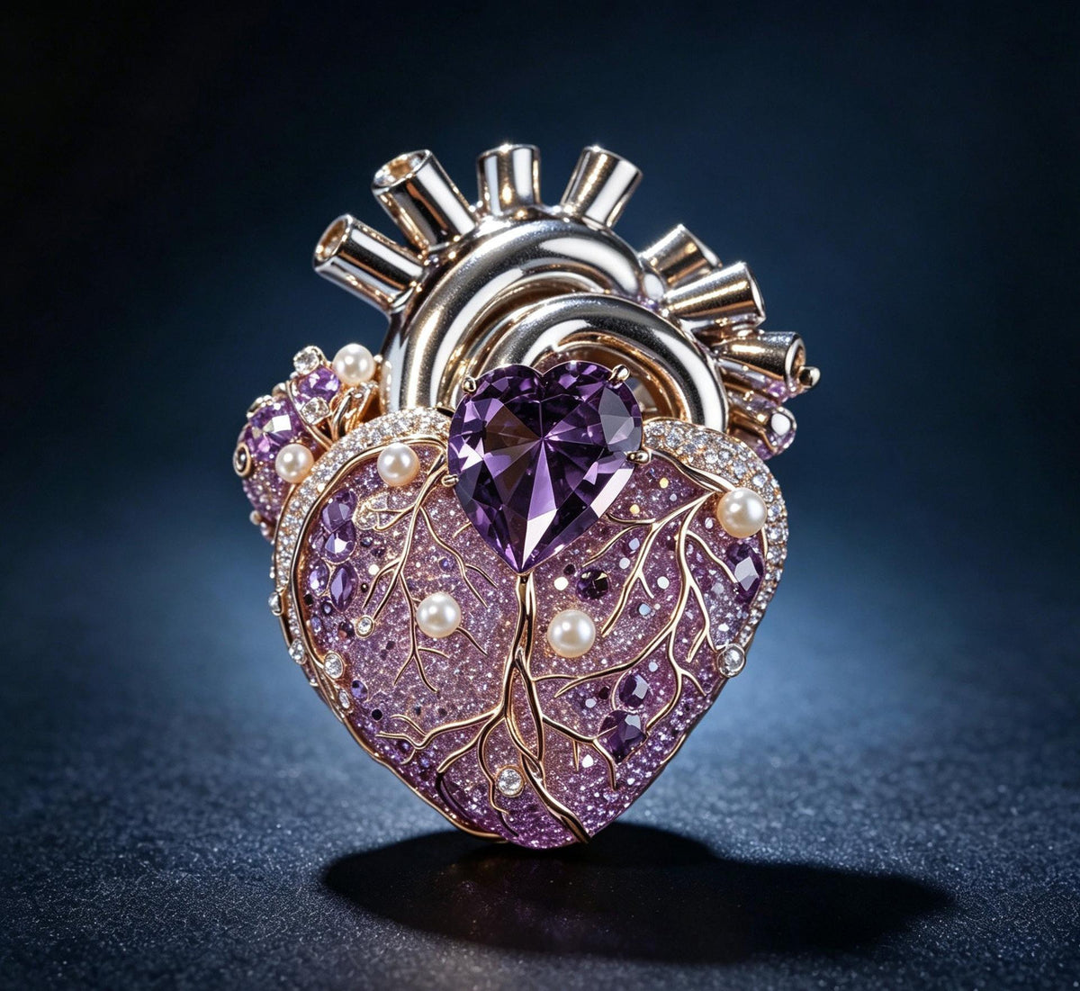 Heart Brooch
