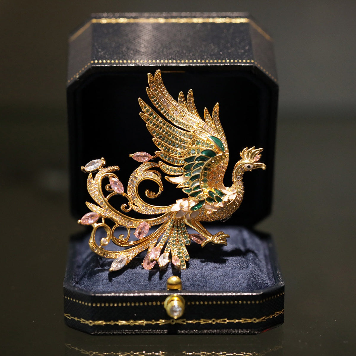 Golden Phoenix Brooch