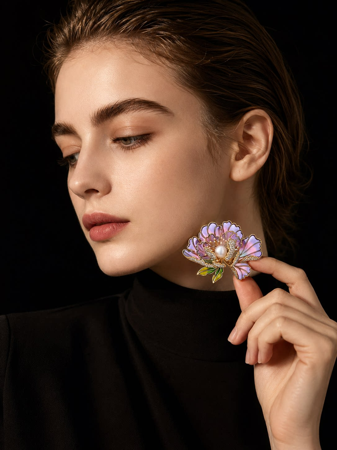 Peony Brooch
