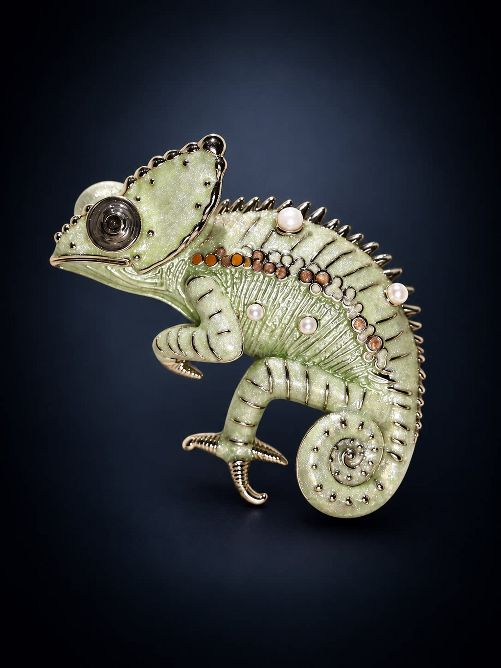 Chameleon Brooch