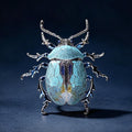 Enamel Beetle Brooch