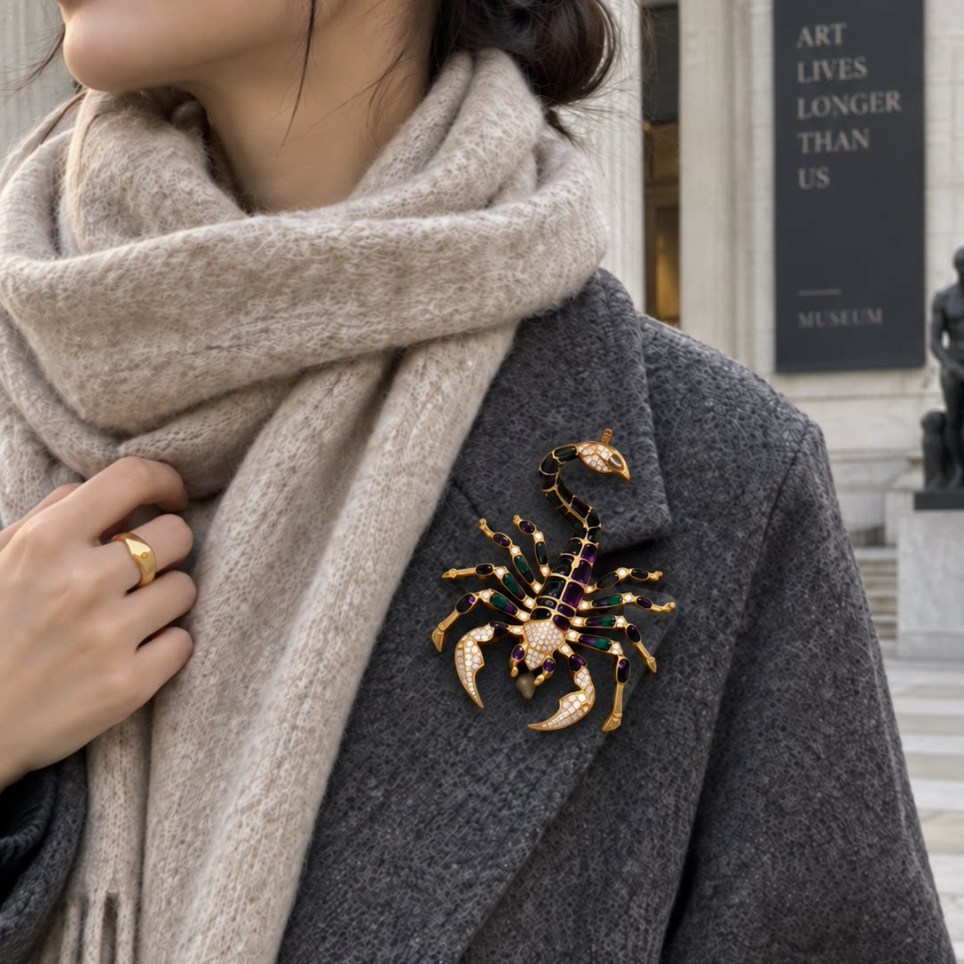 Scorpion Brooch