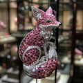 Pink Fox brooch