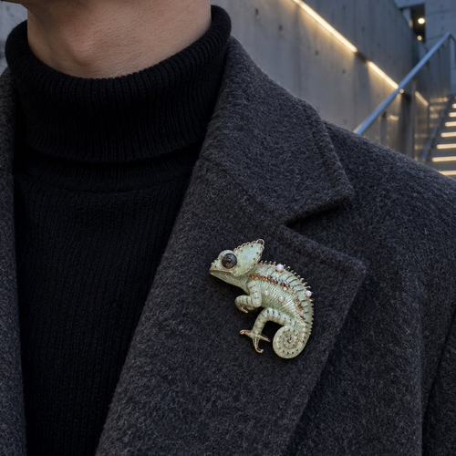 Chameleon Brooch
