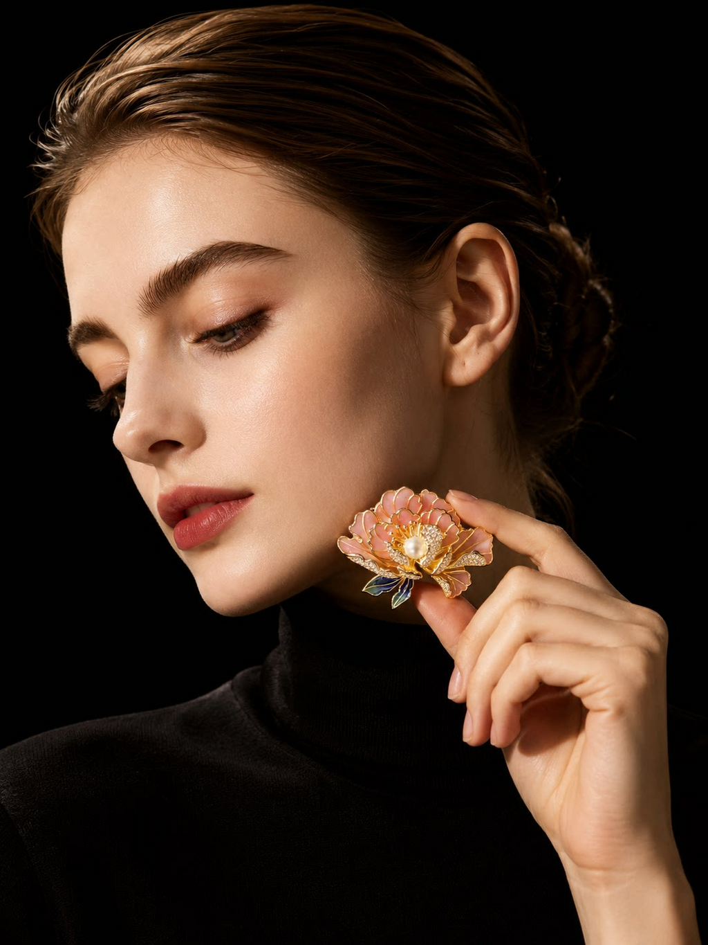 Peony Brooch