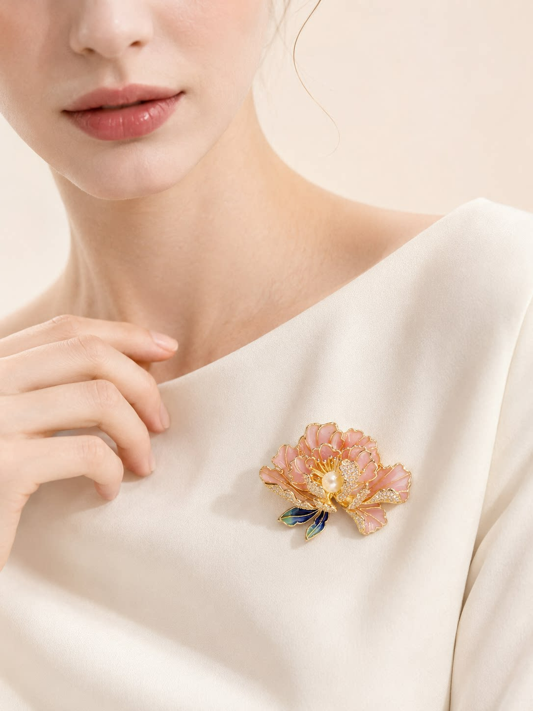 Peony Brooch