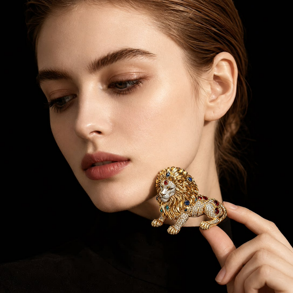 Lion Brooch