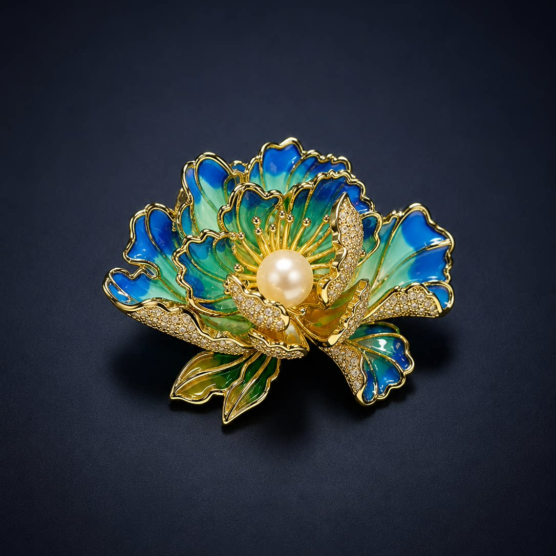 Peony Brooch