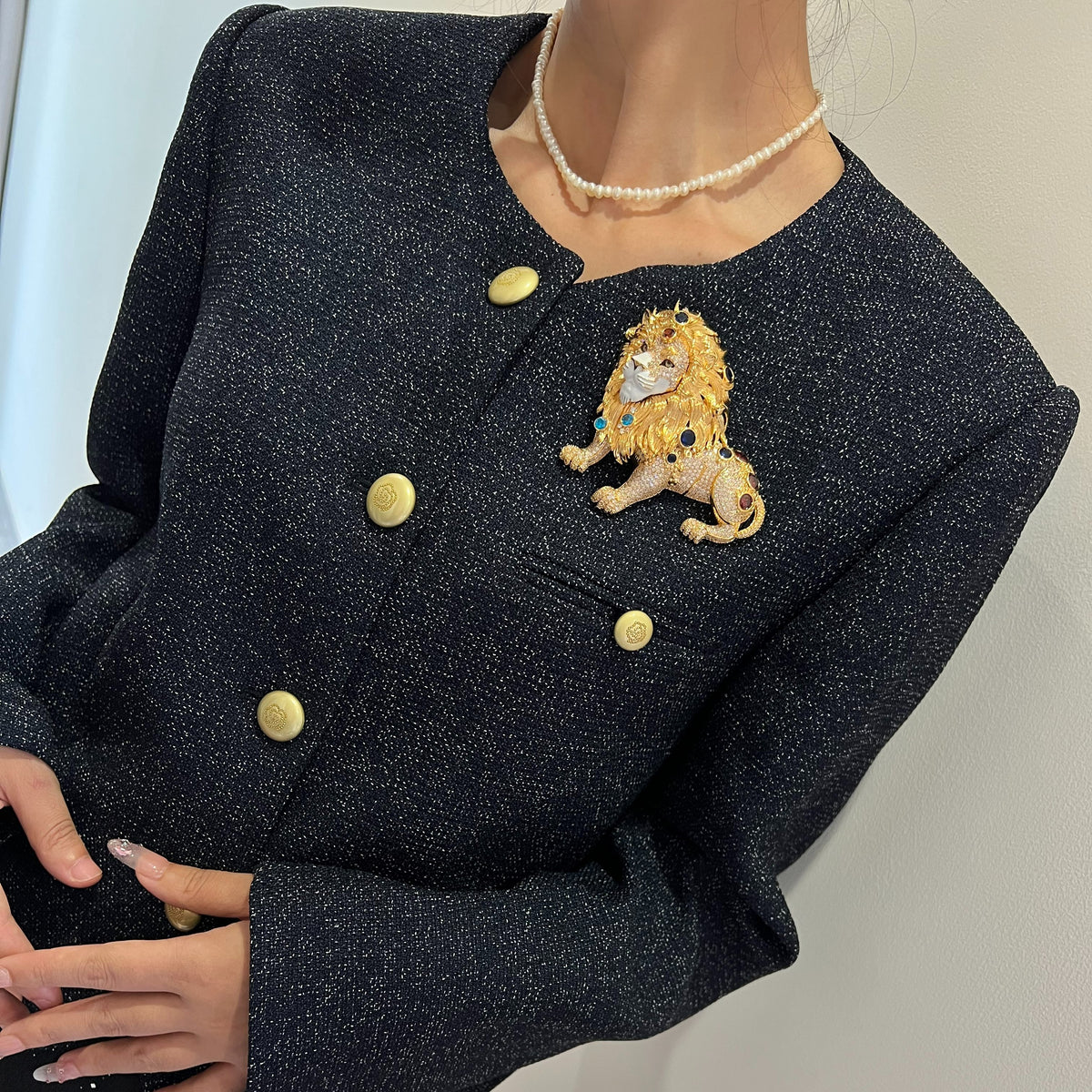 Lion Brooch