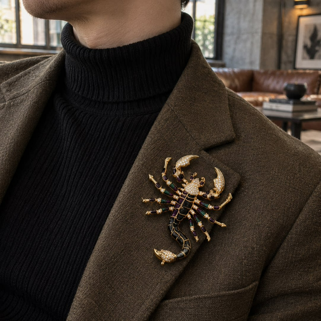 Scorpion Brooch