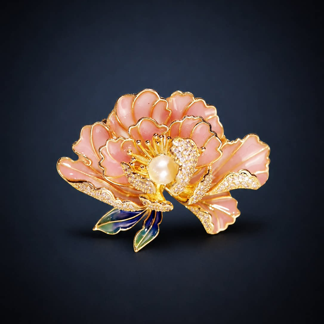 Peony Brooch