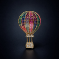 Rainbow Hot Air Balloon Brooch