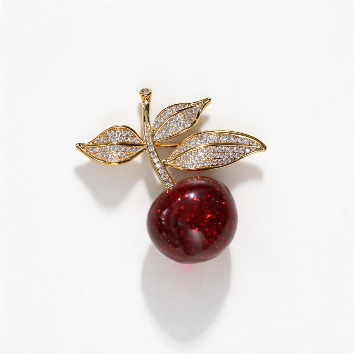 Red Cherry Brooch