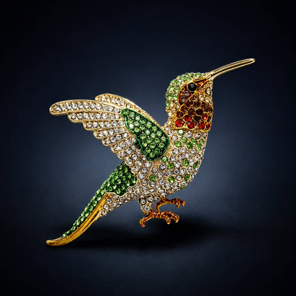 Hummingbird Brooch