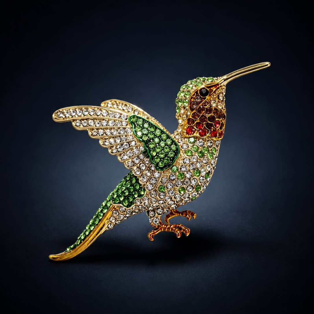 Hummingbird Brooch