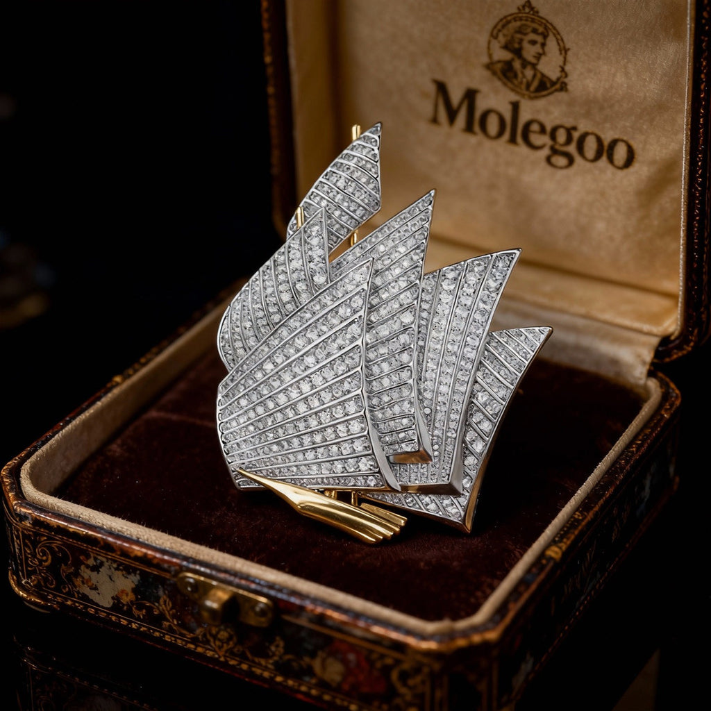 Vintage Sailing Ship Brooch